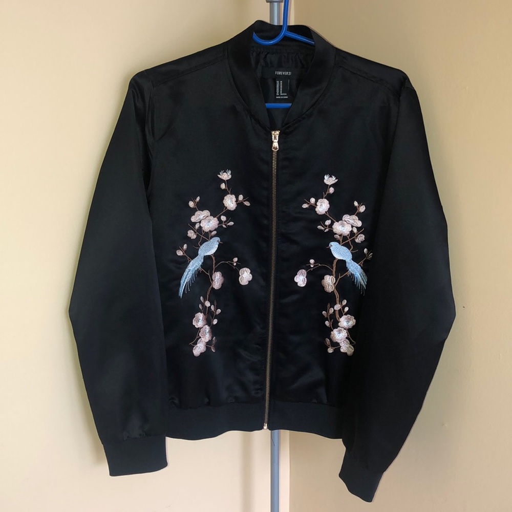 Black bomber jacket